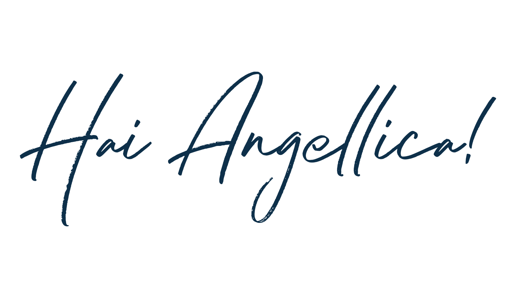 Hai Angellica!, handwriting font preview