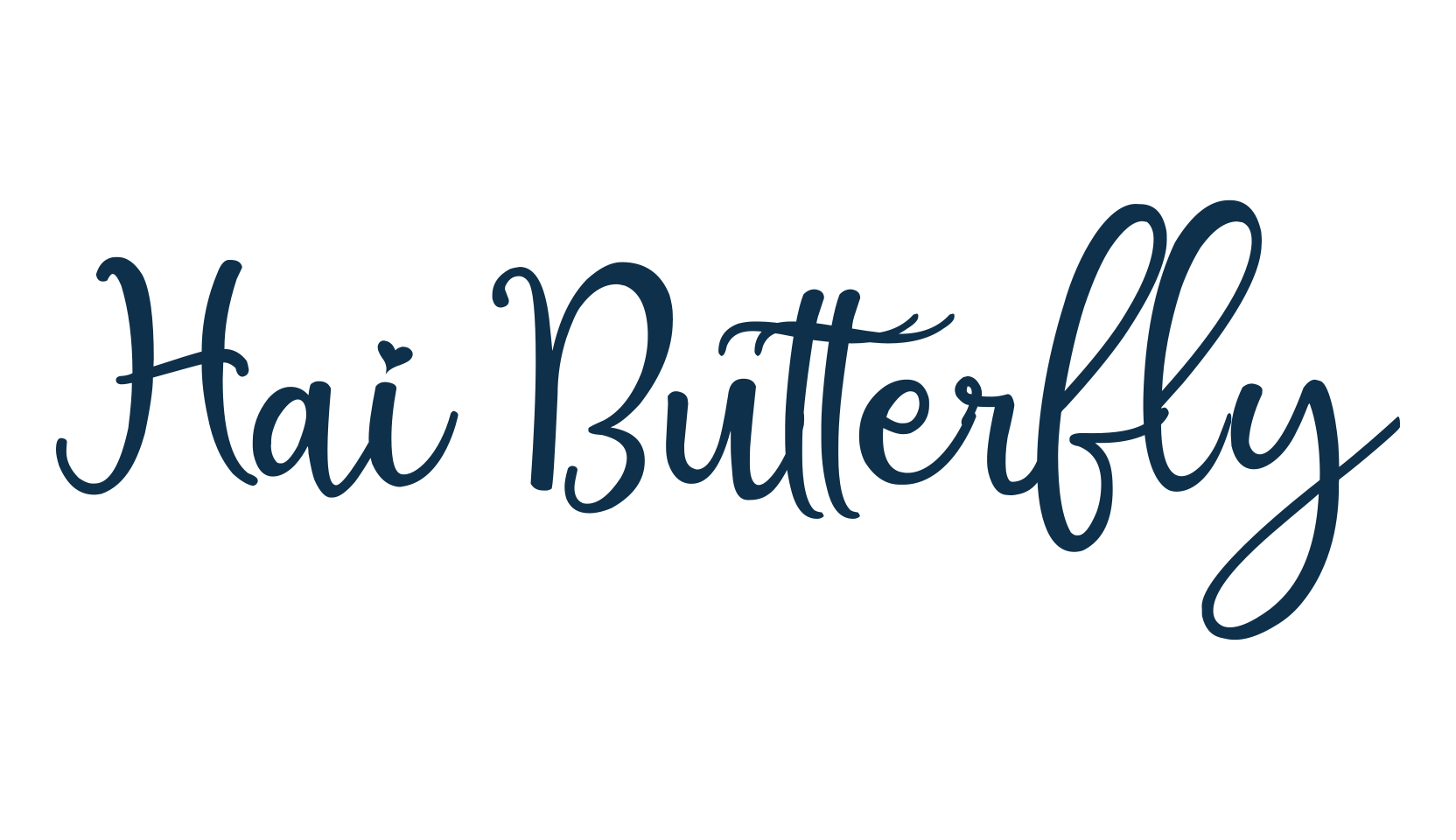 Hai Butterfly, fancy decorative font preview