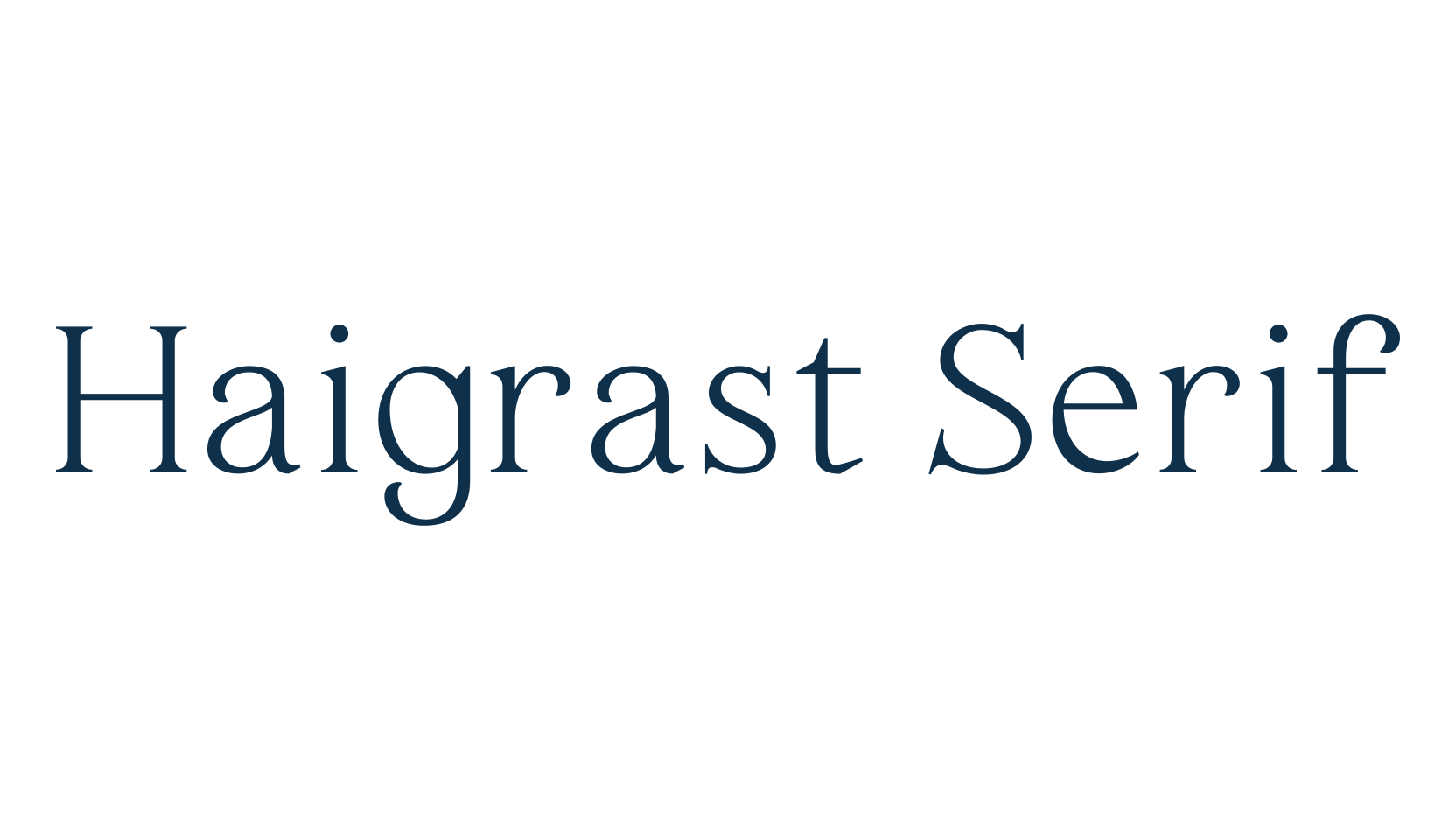 Haigrast Serif, serif font preview
