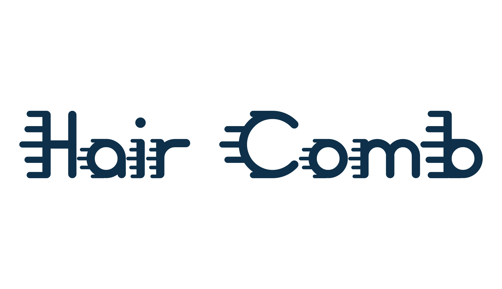 Hair Comb, fancy decorative font preview