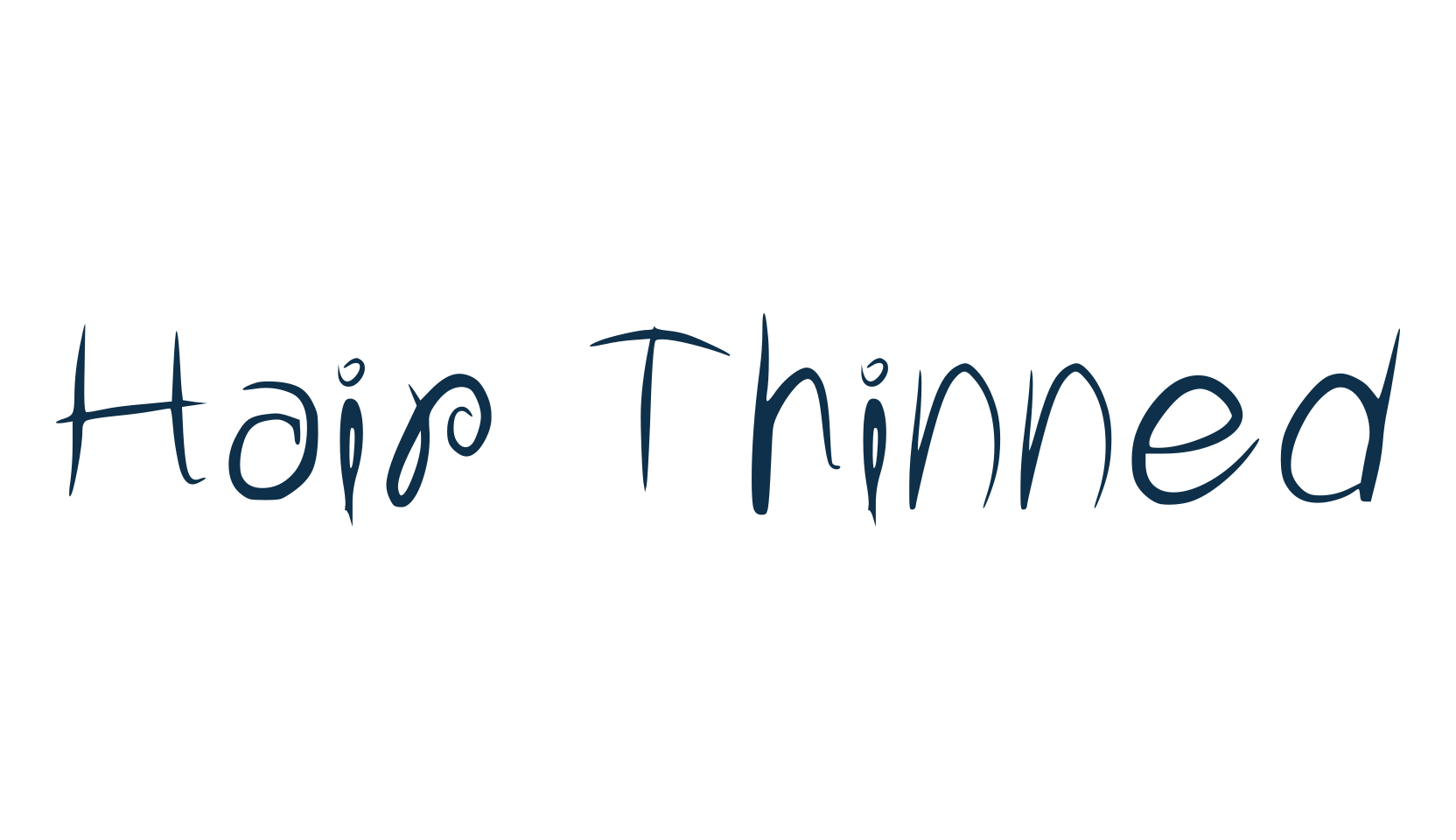 Hair Thinned, fancy decorative font preview