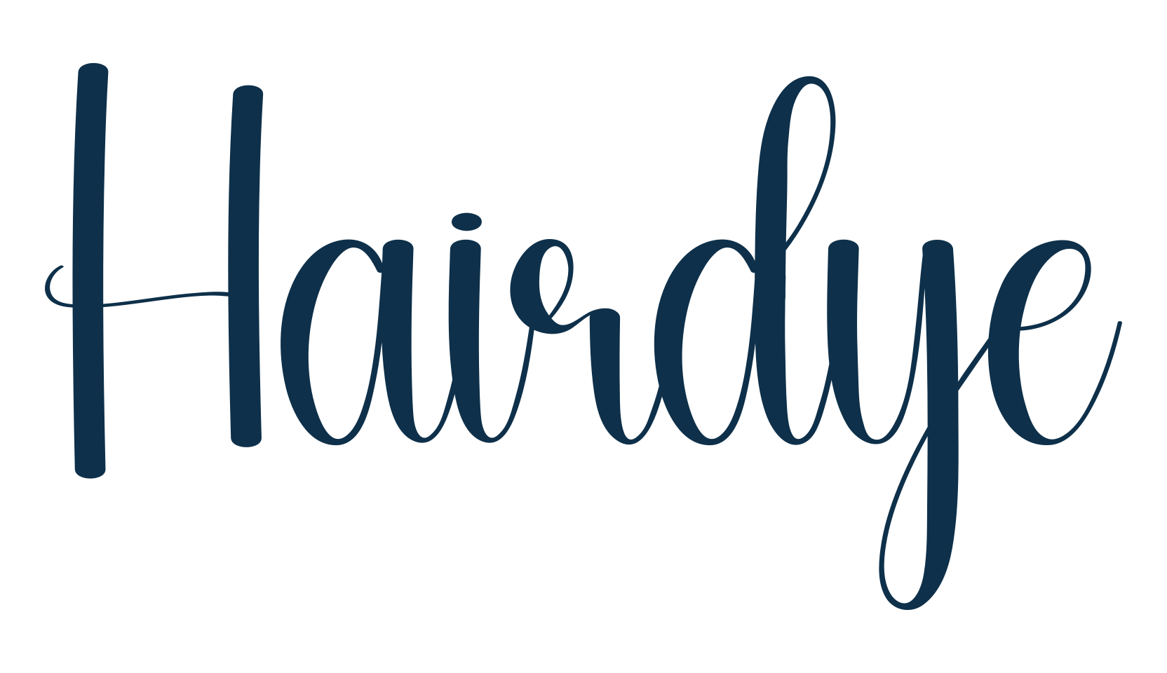 Hairdye, fancy decorative font preview
