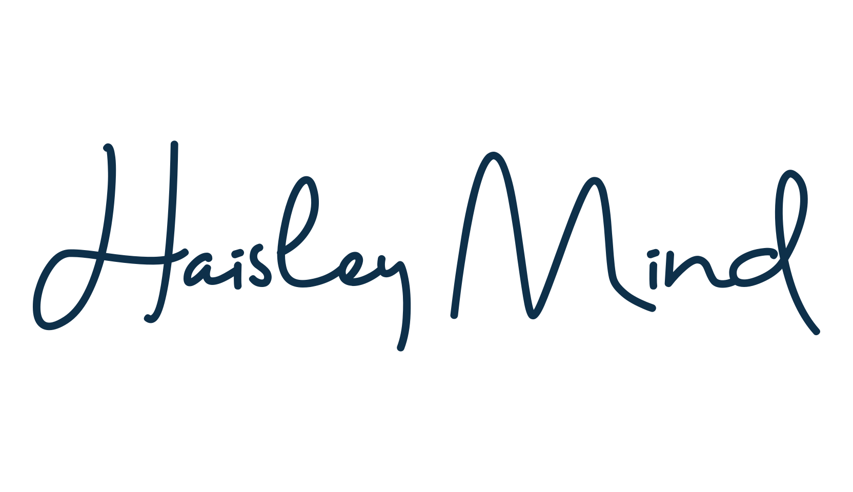 Haisley Mind, handwriting font preview