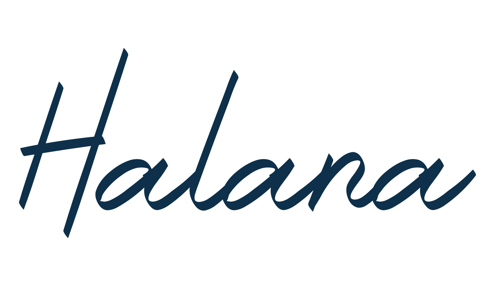 Halana, handwriting font preview