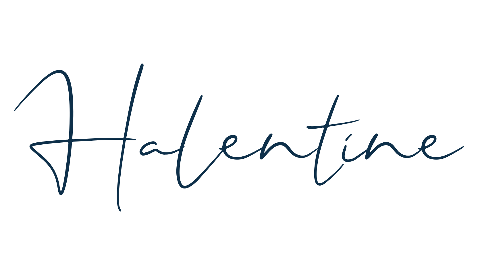 Halentine, handwriting font preview