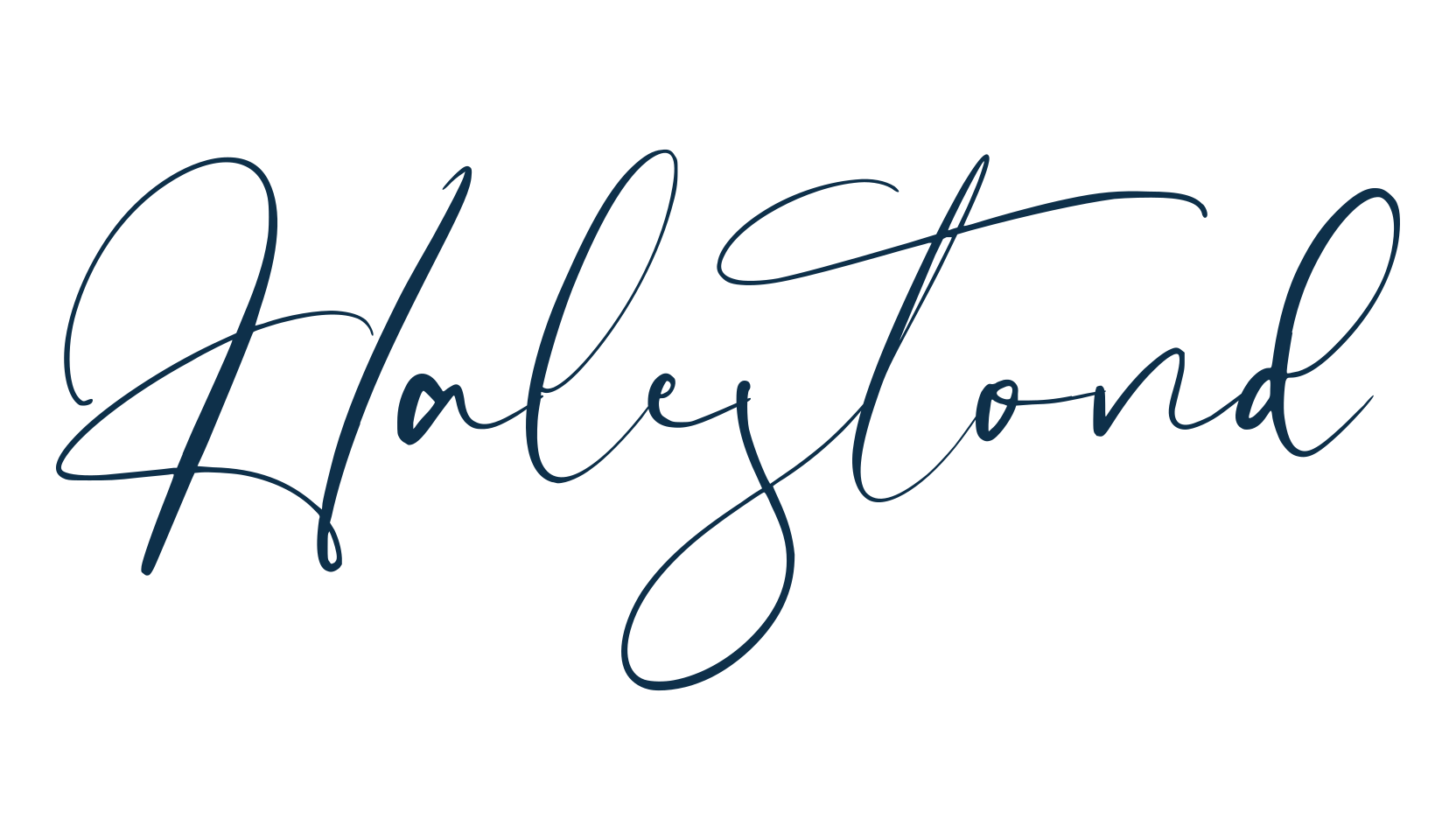 Halestond, script handwritten fancy decorative calligraphy font preview
