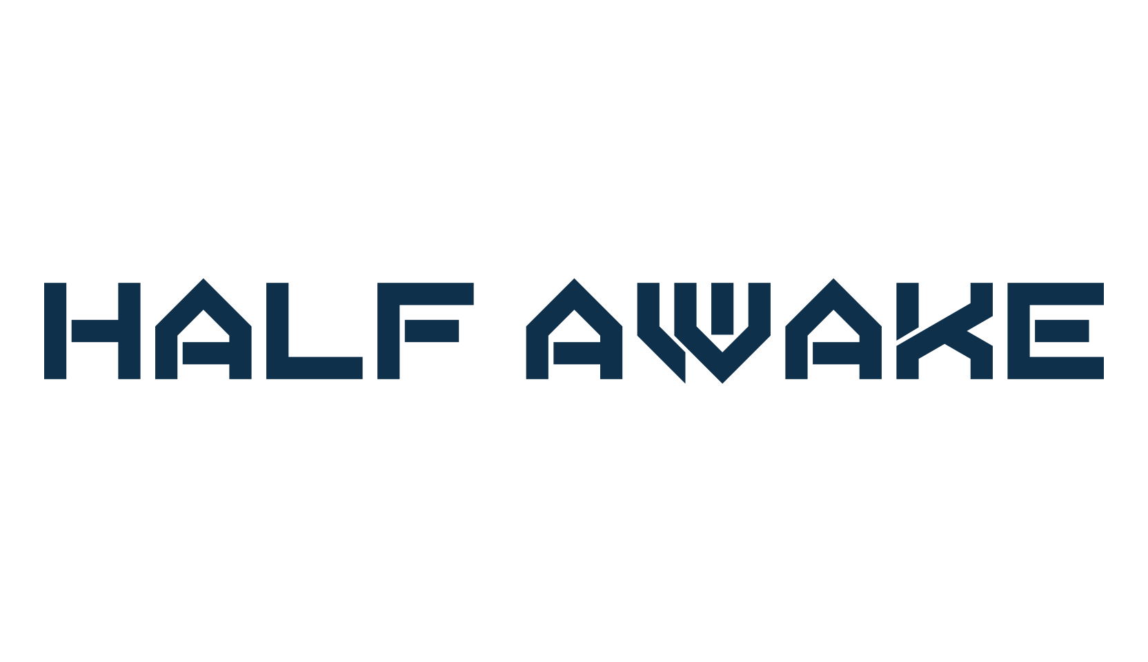 Half Awake, fancy stencil, army decorative font preview