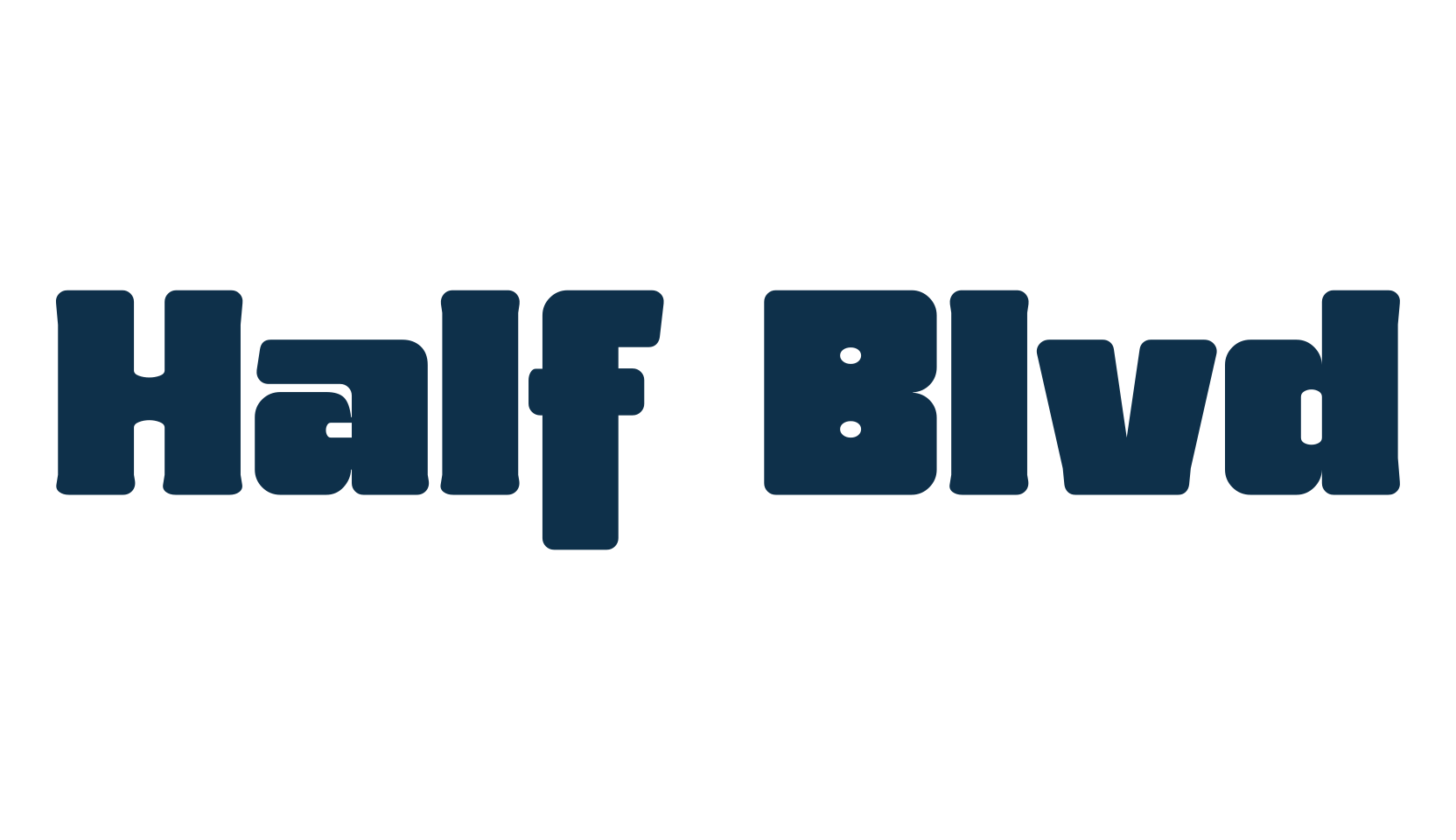 Half Blvd, sans serif font preview