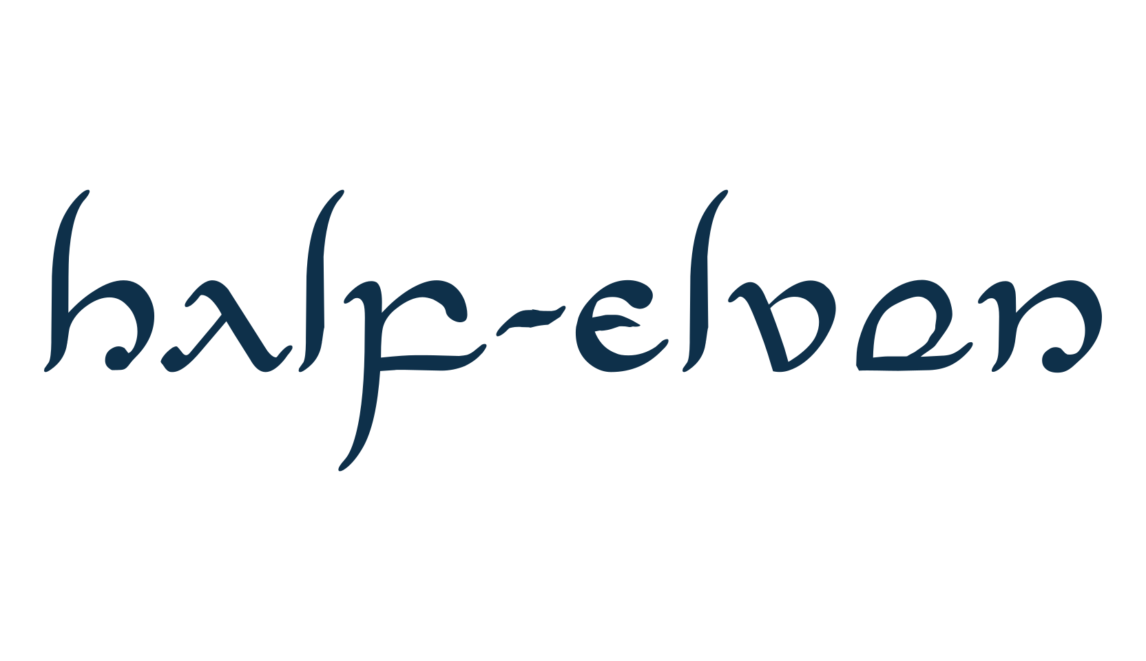 Half-Elven, display market font preview