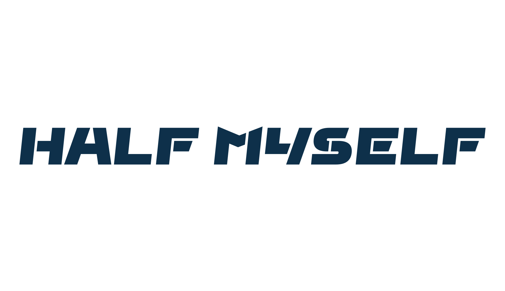 Half Myself, fancy stencil, army decorative font preview