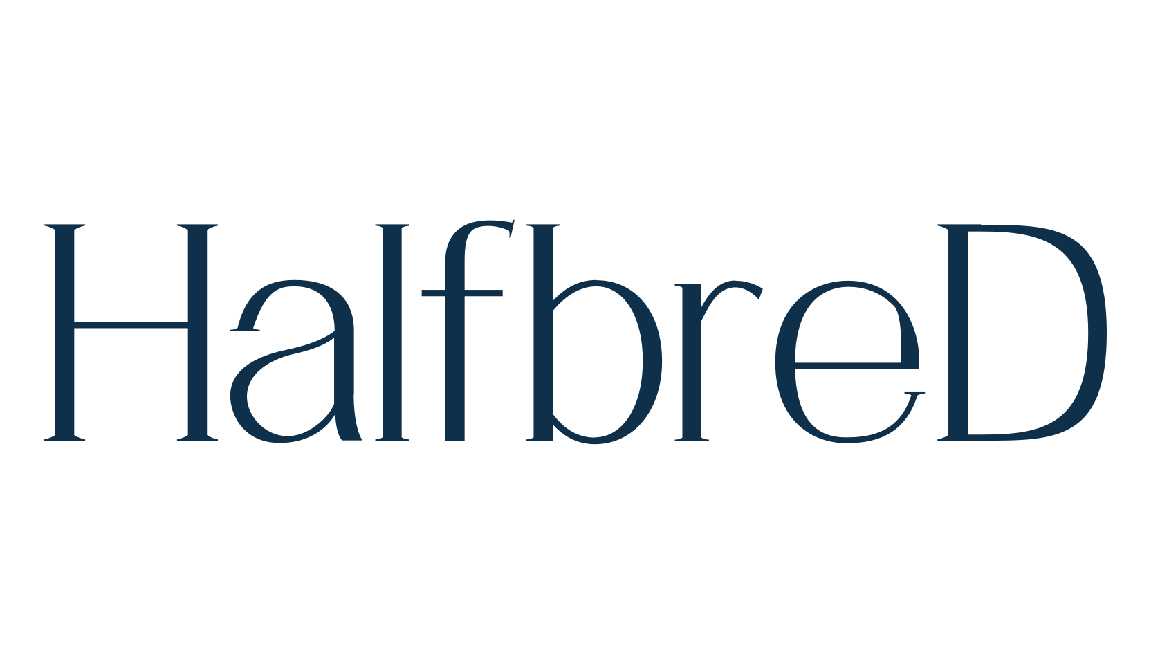 HalfbreD, serif font preview
