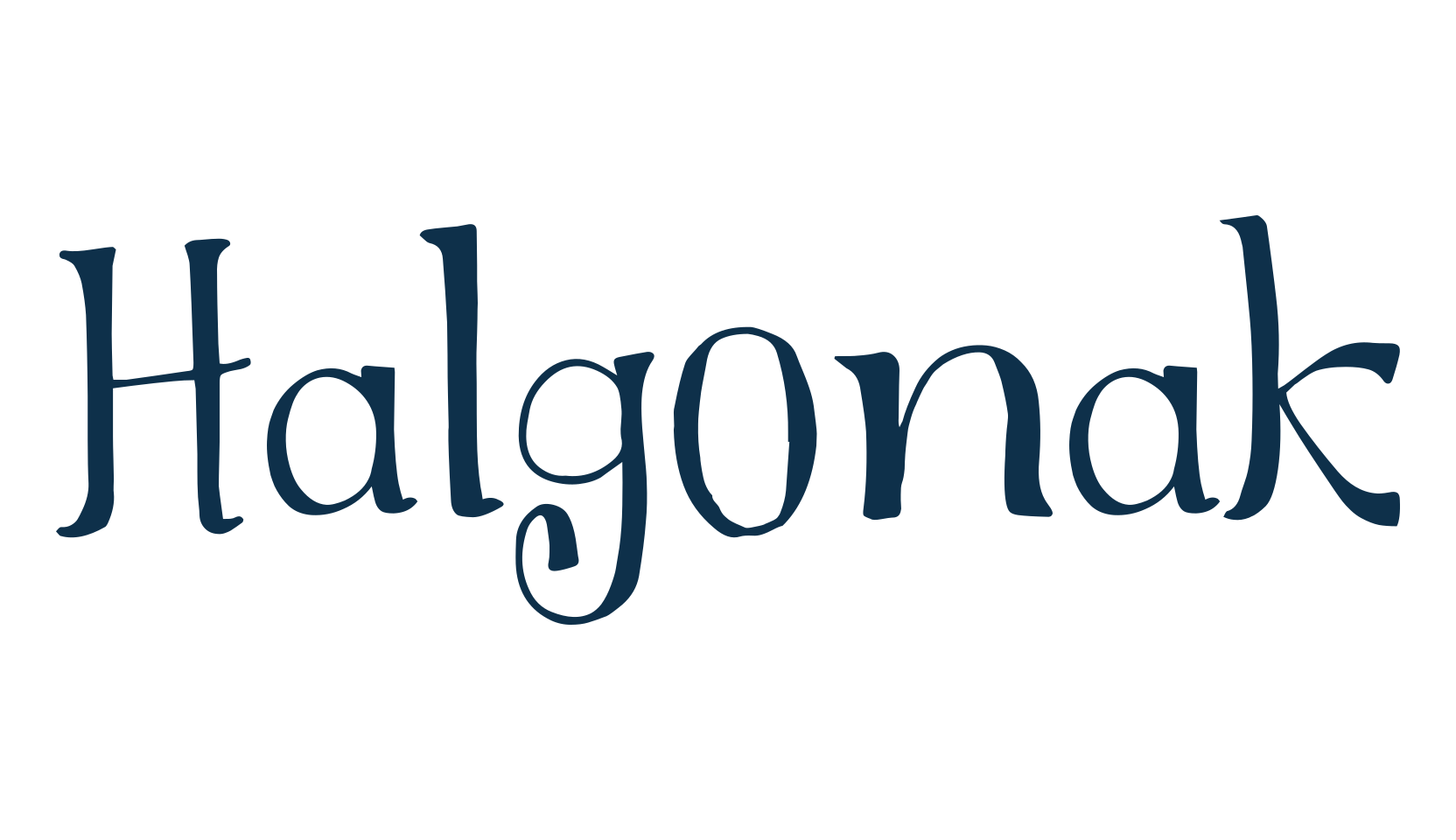 Halgonak, fancy various decorative font preview