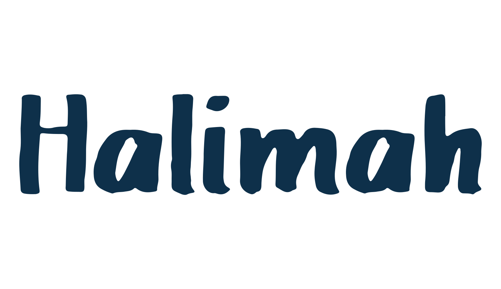 Halimah (halimah), brush font preview