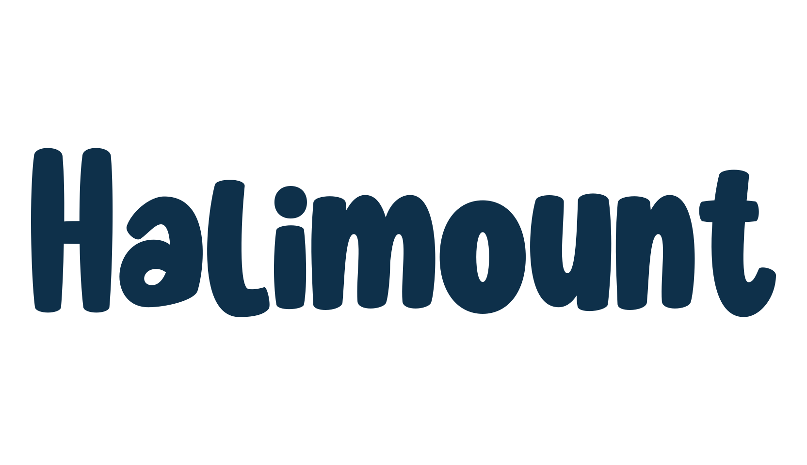 Halimount, cartoon font preview