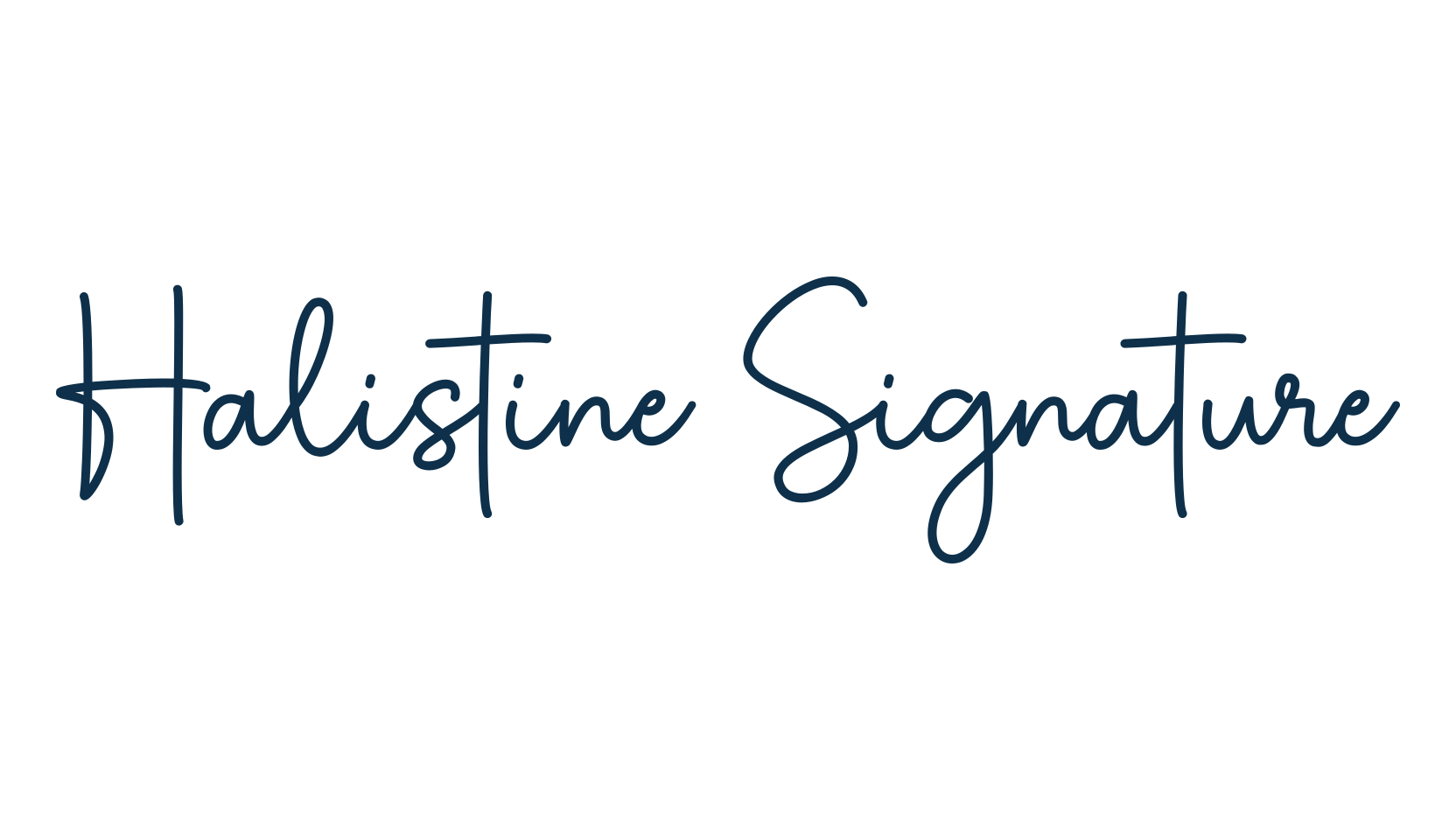 Halistine Signature, script handwritten fancy decorative calligraphy font preview