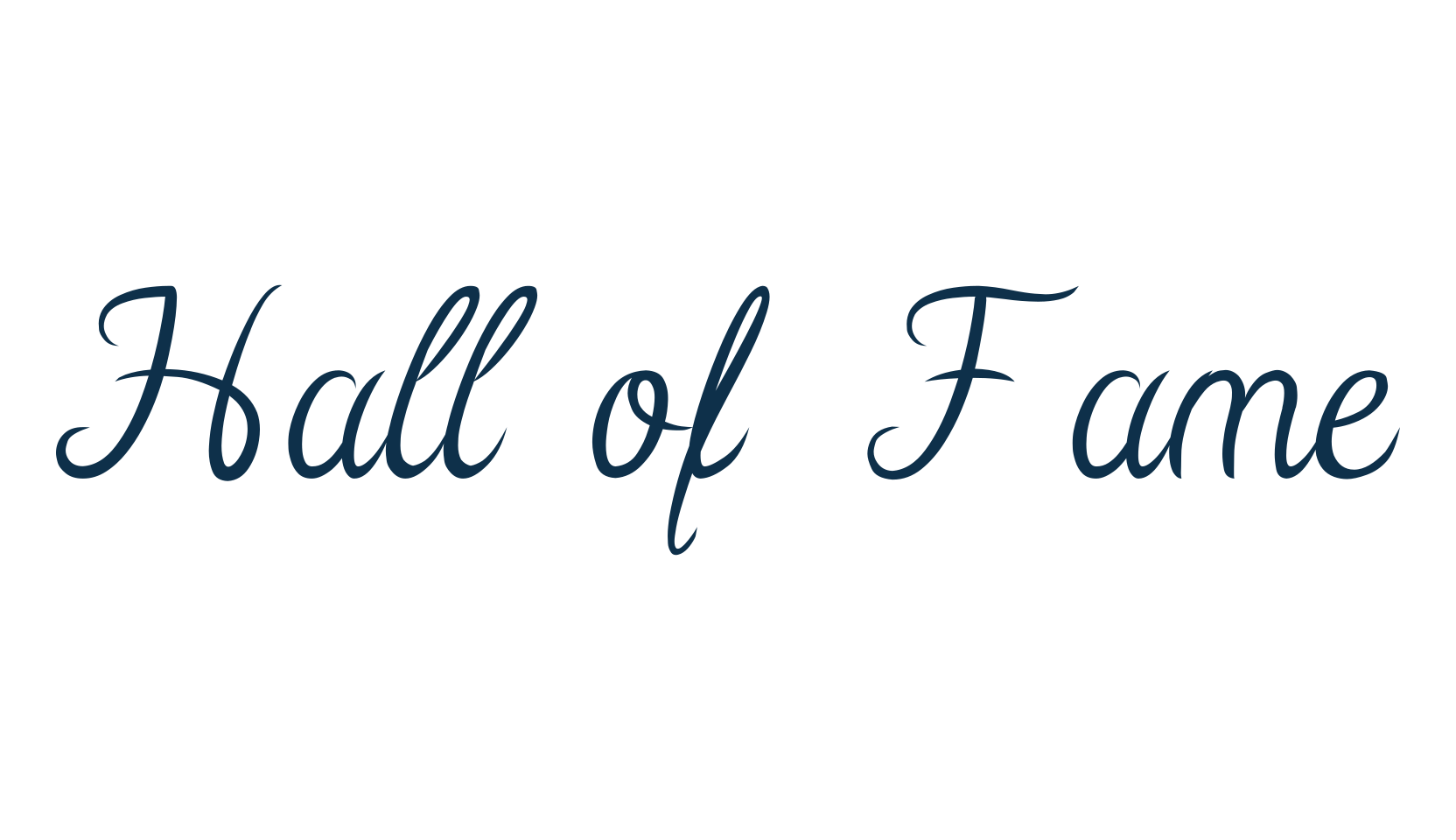 Hall of Fame, fancy various decorative script calligraphy font preview