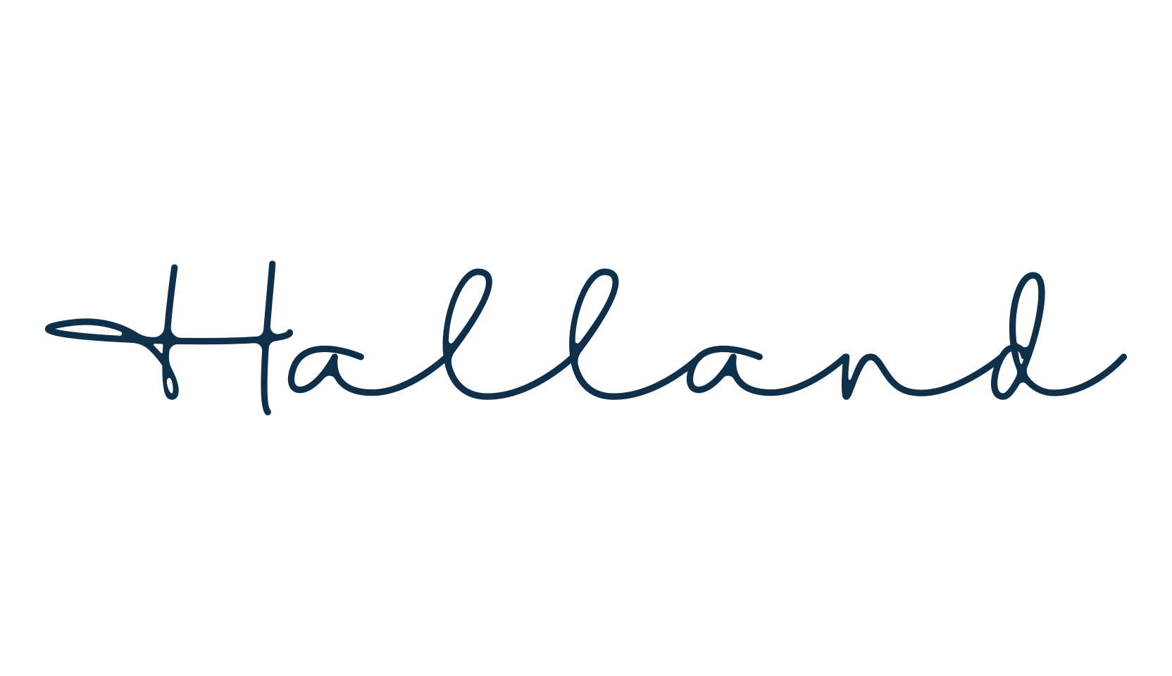 Halland, script handwritten fancy decorative calligraphy font preview