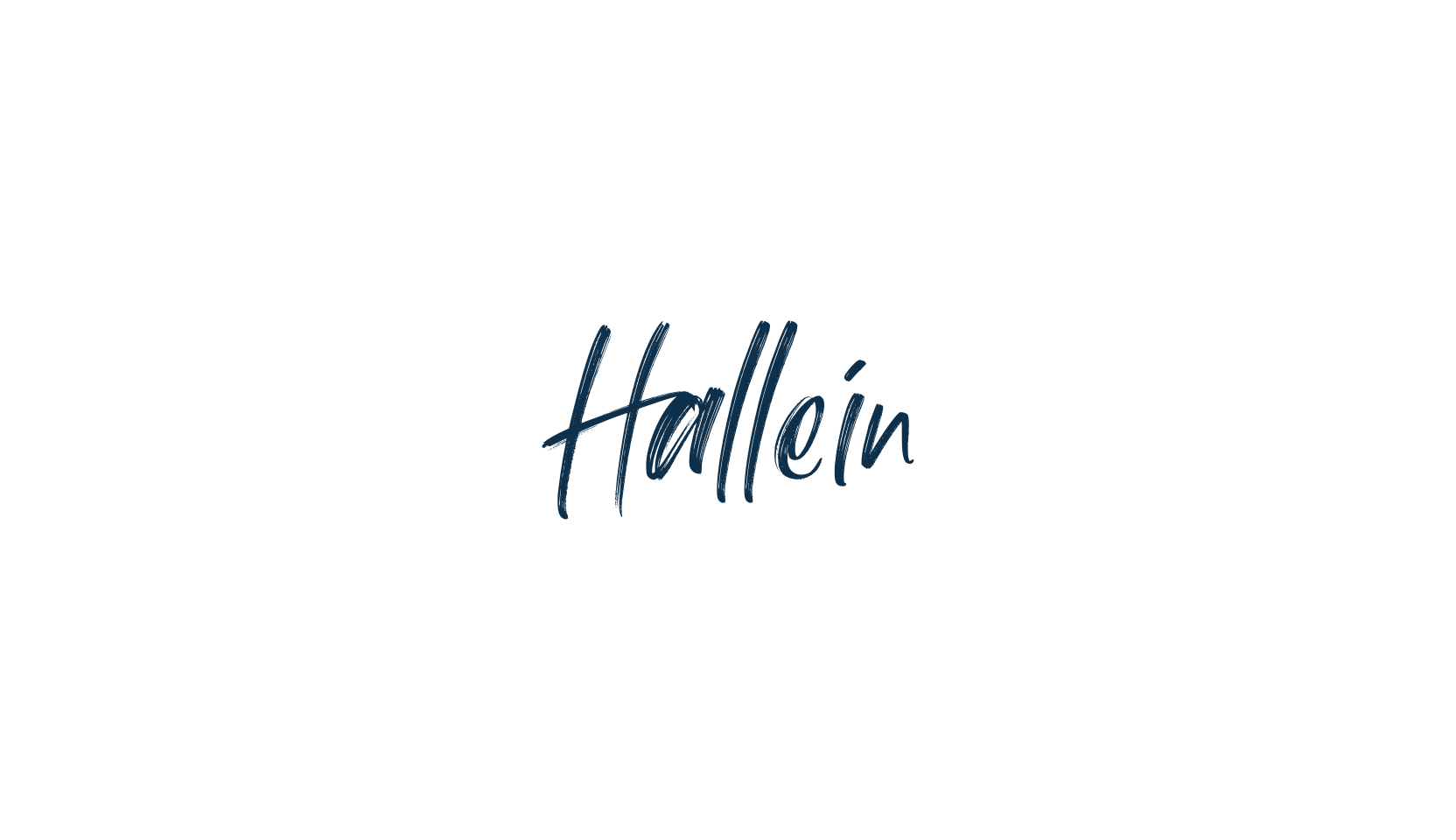 Hallein, script brush fancy decorative calligraphy font preview