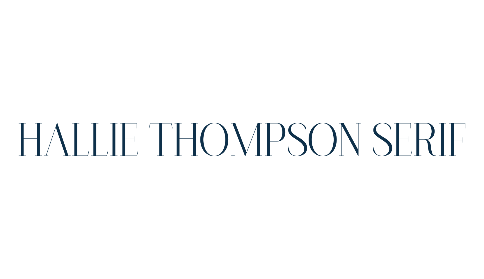 Hallie Thompson Serif, serif font preview
