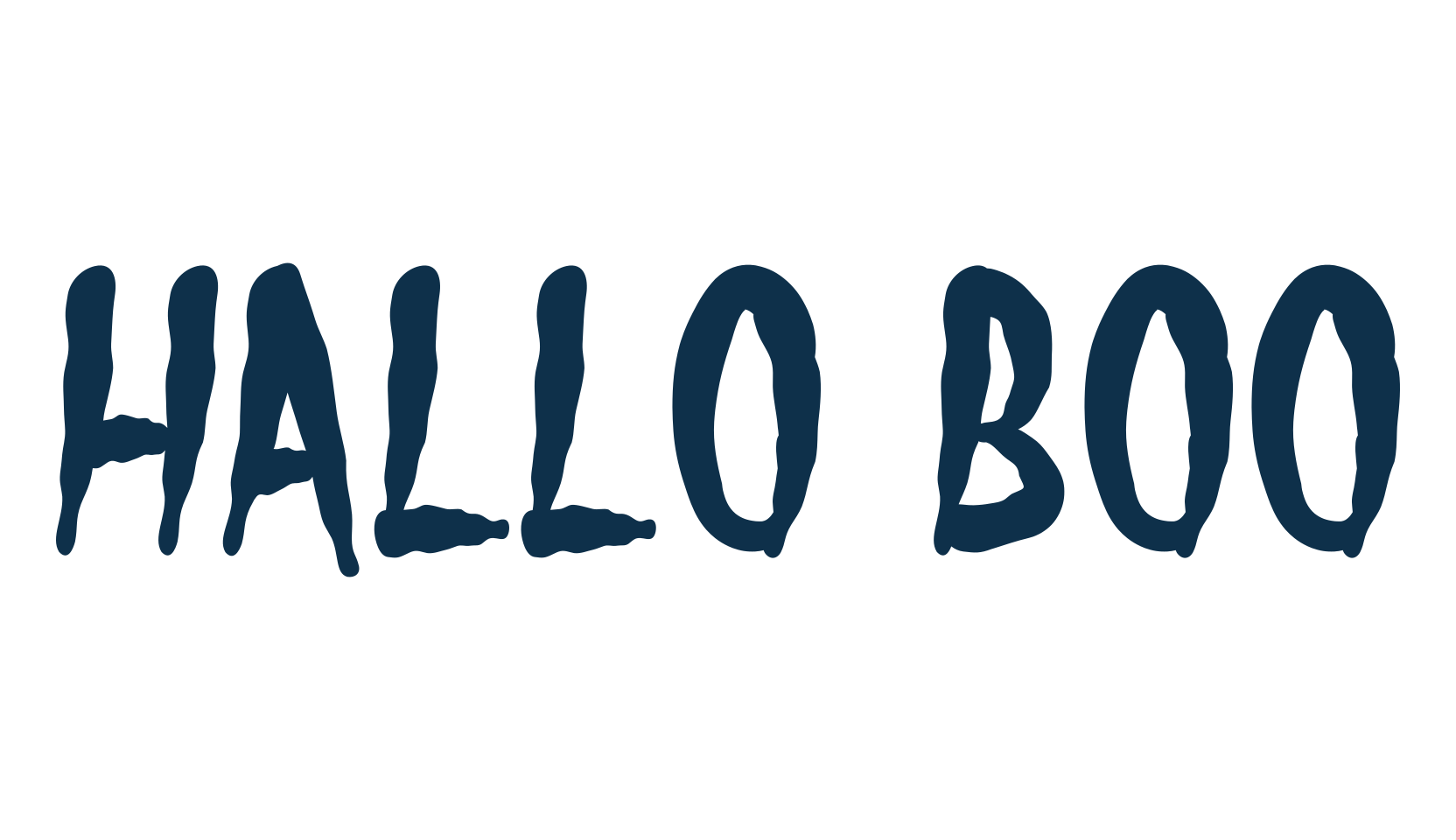 Hallo Boo, fancy decorative font preview