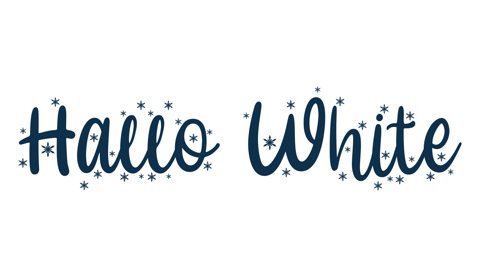 Hallo White, fancy decorative font preview