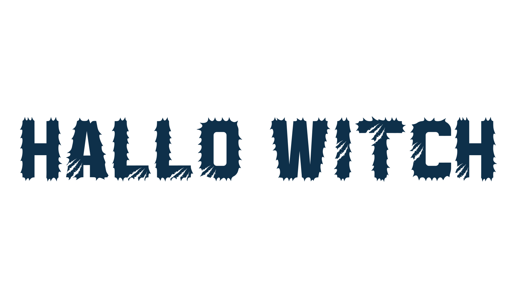 Hallo Witch, fancy decorative font preview