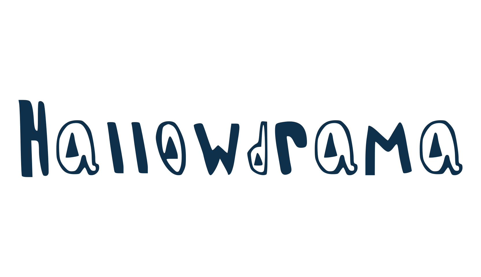 Hallowdrama, holiday halloween fancy decorative horror font preview