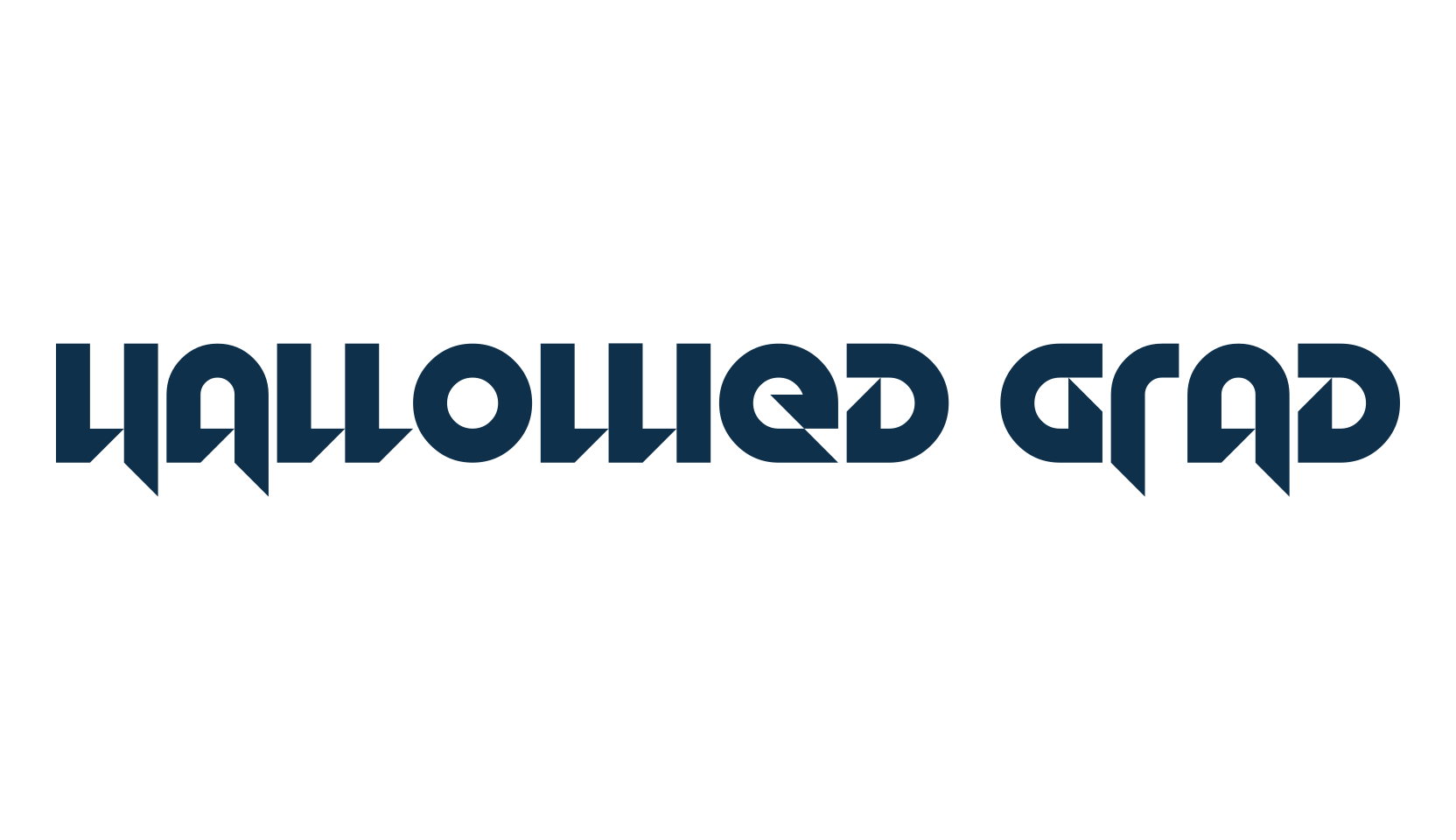 Hallowed Grad, gothic modern font preview