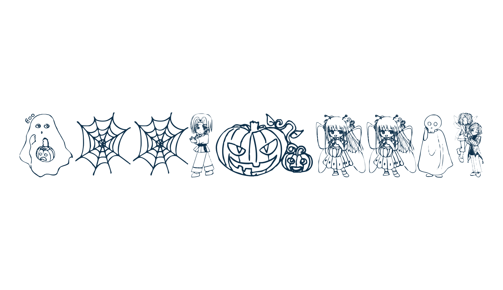 Halloween 2001, display market font preview