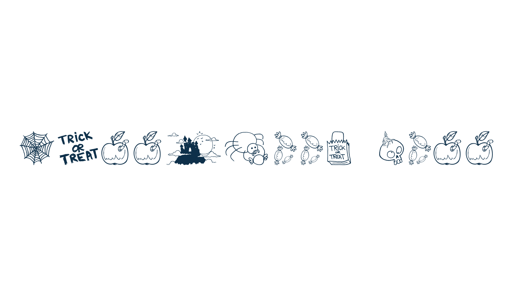 Halloween Bell, fancy decorative font preview