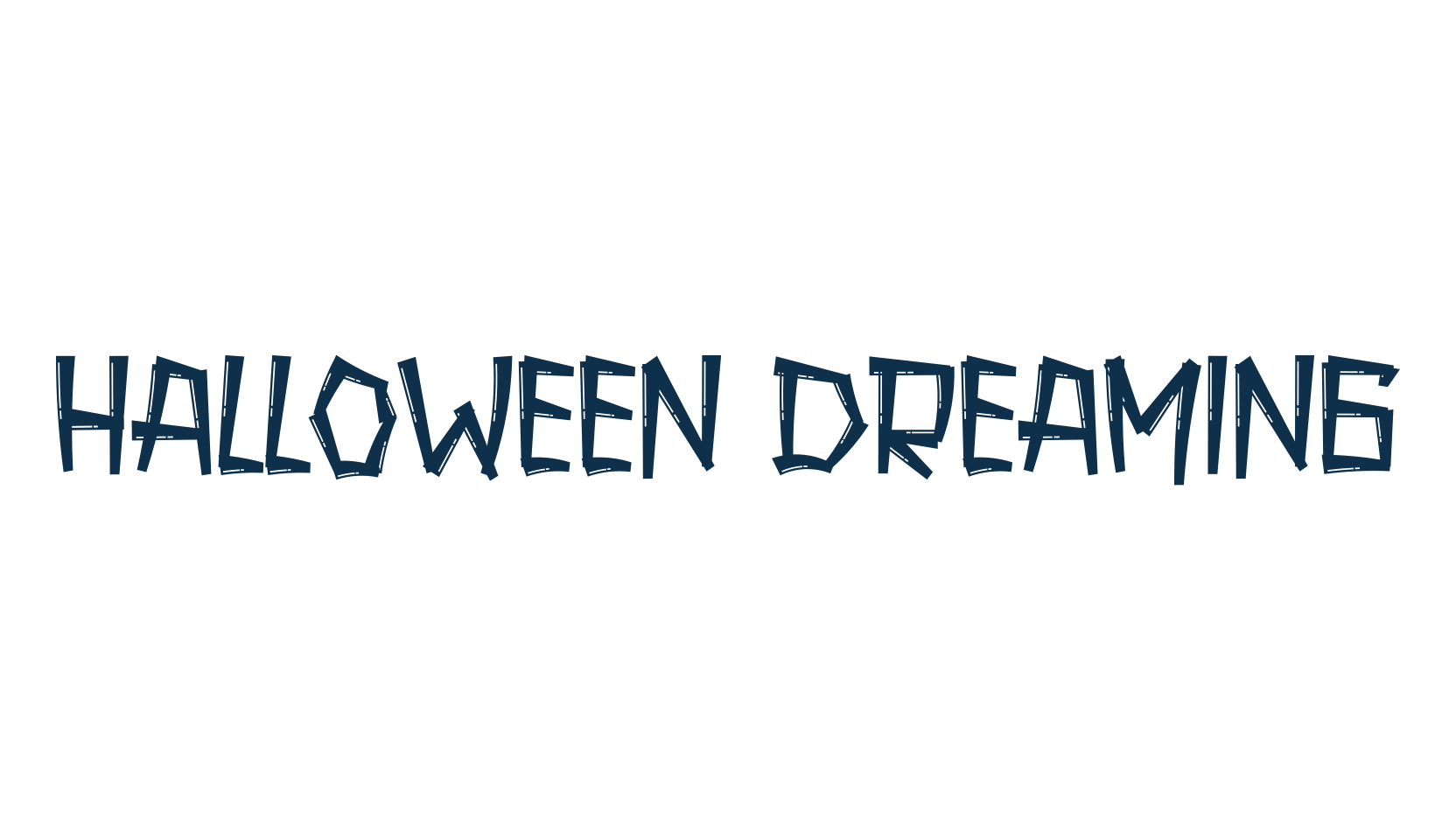 Halloween Dreaming, fancy decorative font preview