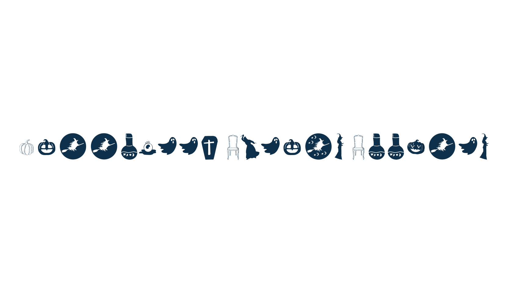 Halloween Dreams Doodles, display market font preview