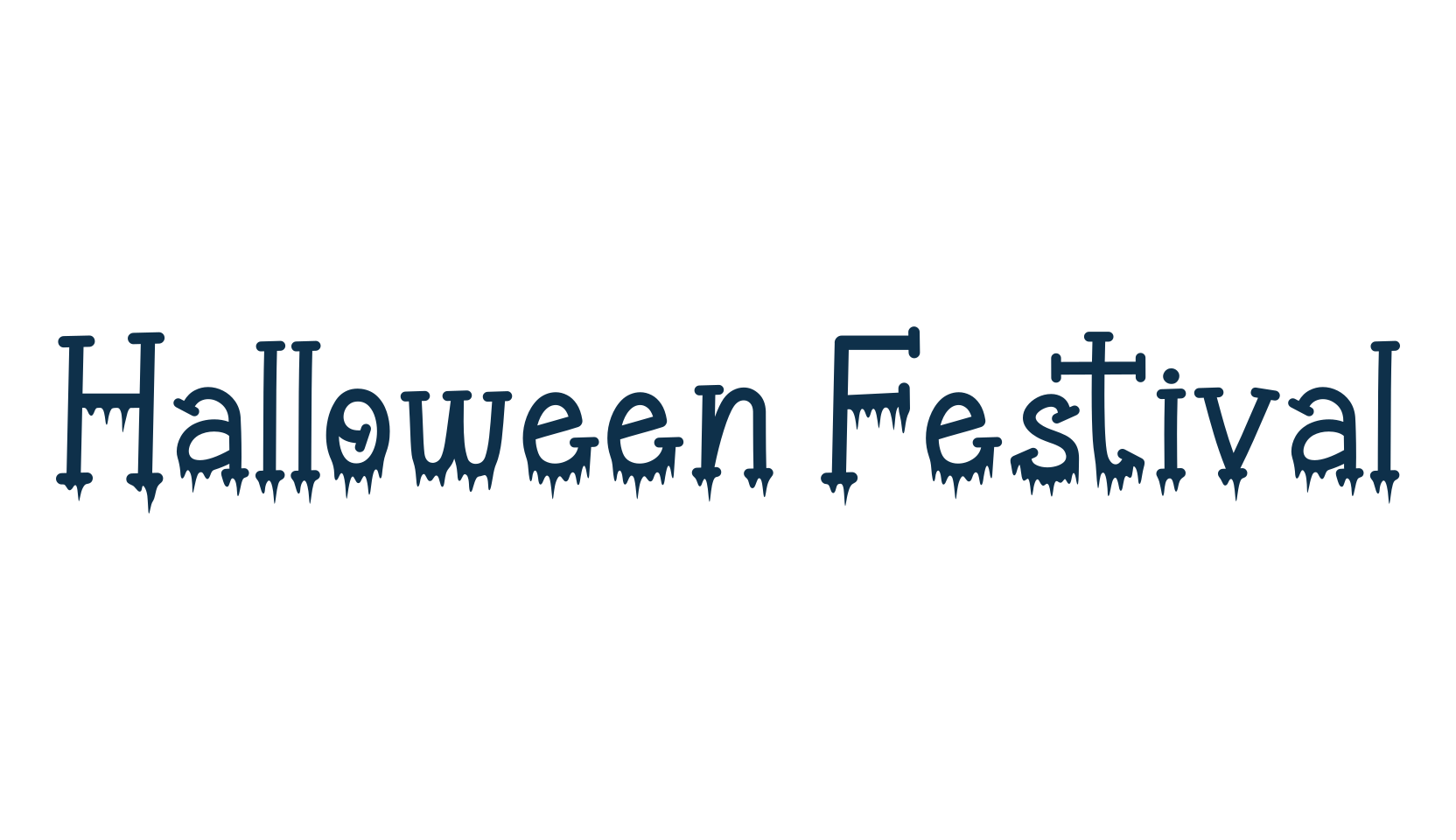 Halloween Festival, fancy decorative font preview