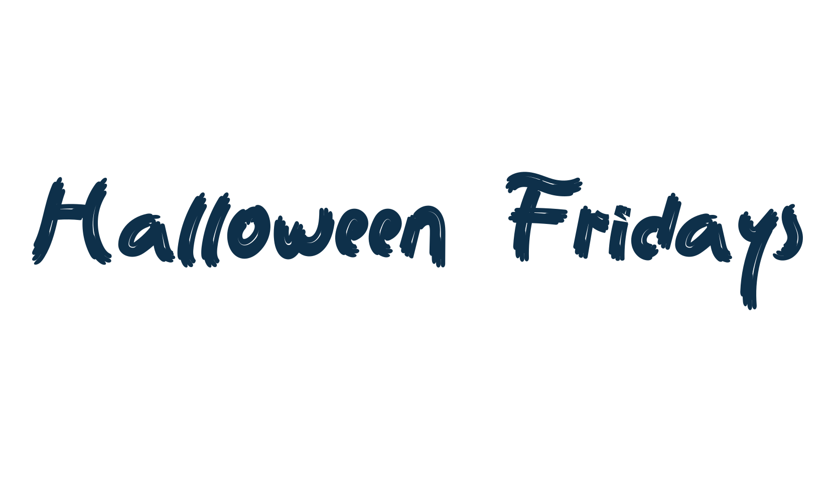Halloween Fridays, fancy decorative font preview