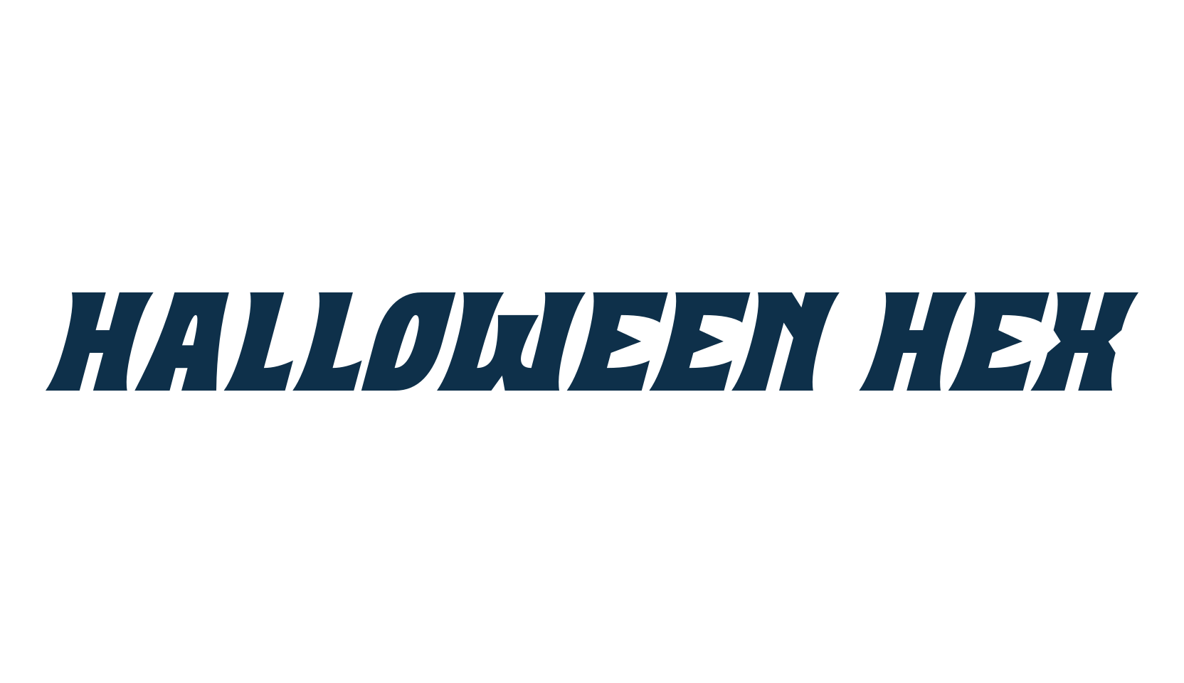 Halloween Hex, display market font preview