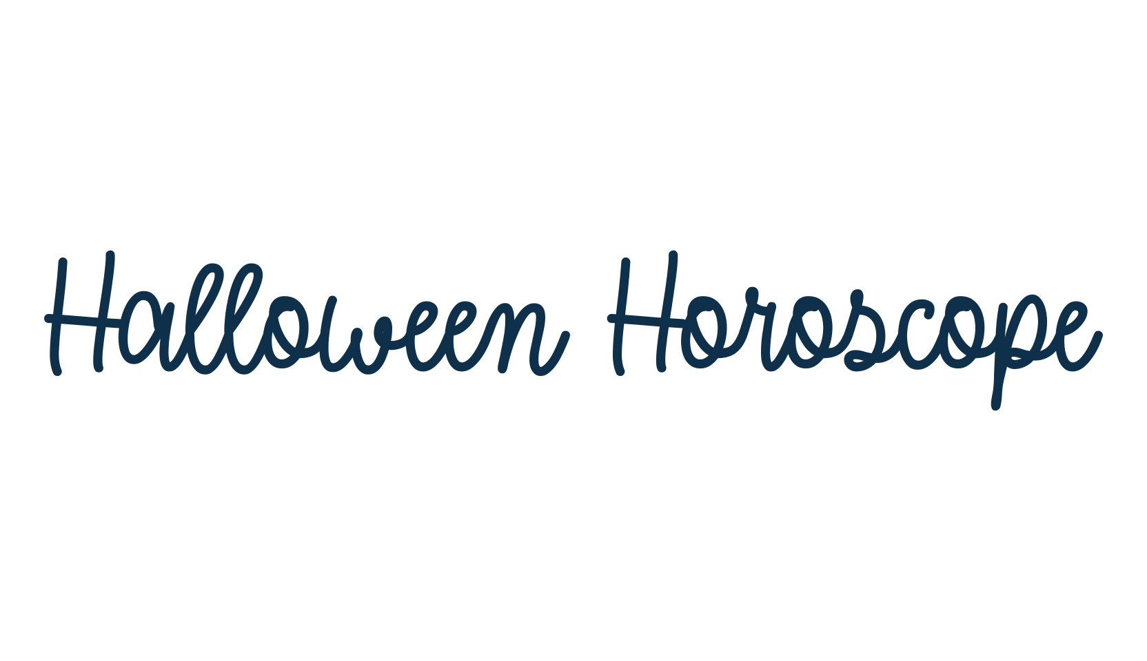 Halloween Horoscope, script handwritten fancy decorative calligraphy font preview