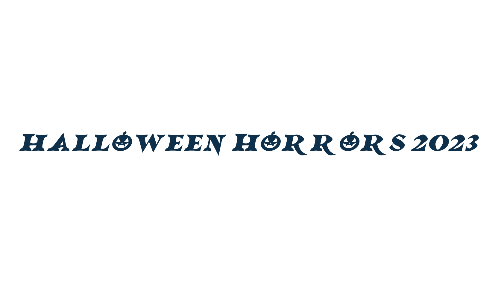 Halloween Horrors 2023, fancy decorative font preview