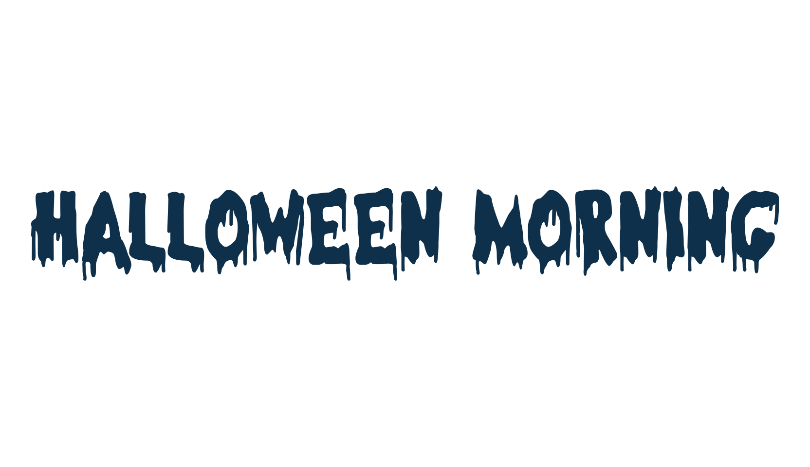 Halloween Morning, display market font preview
