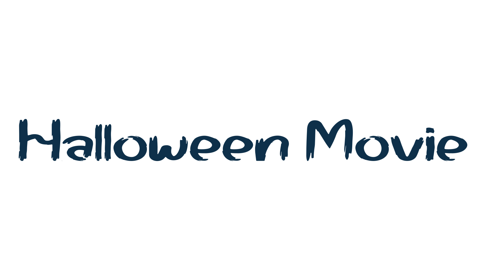 Halloween Movie, brush font preview