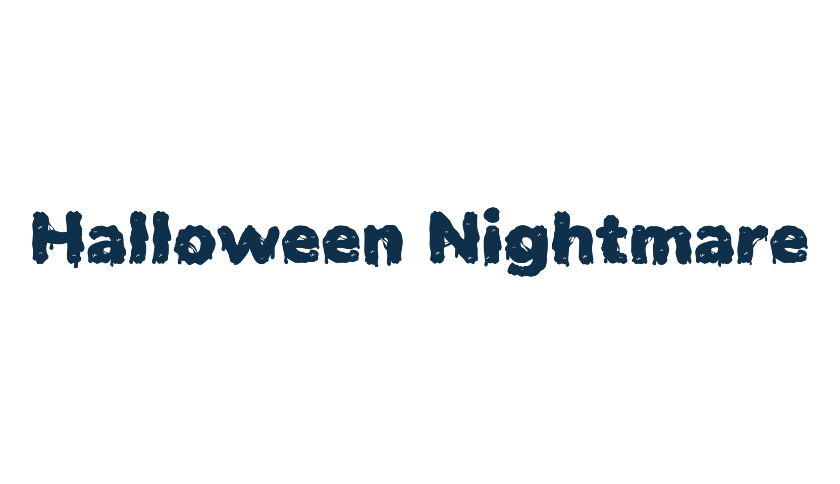 Halloween Nightmare (halloween-nightmare), display market font preview