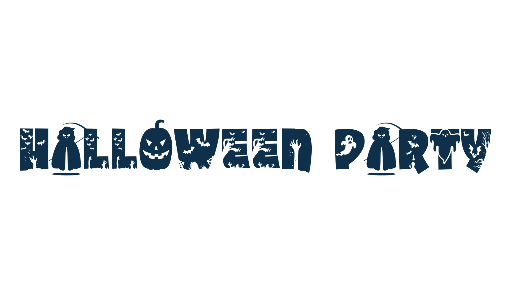 Halloween Party (halloween-party-3), fancy decorative font preview