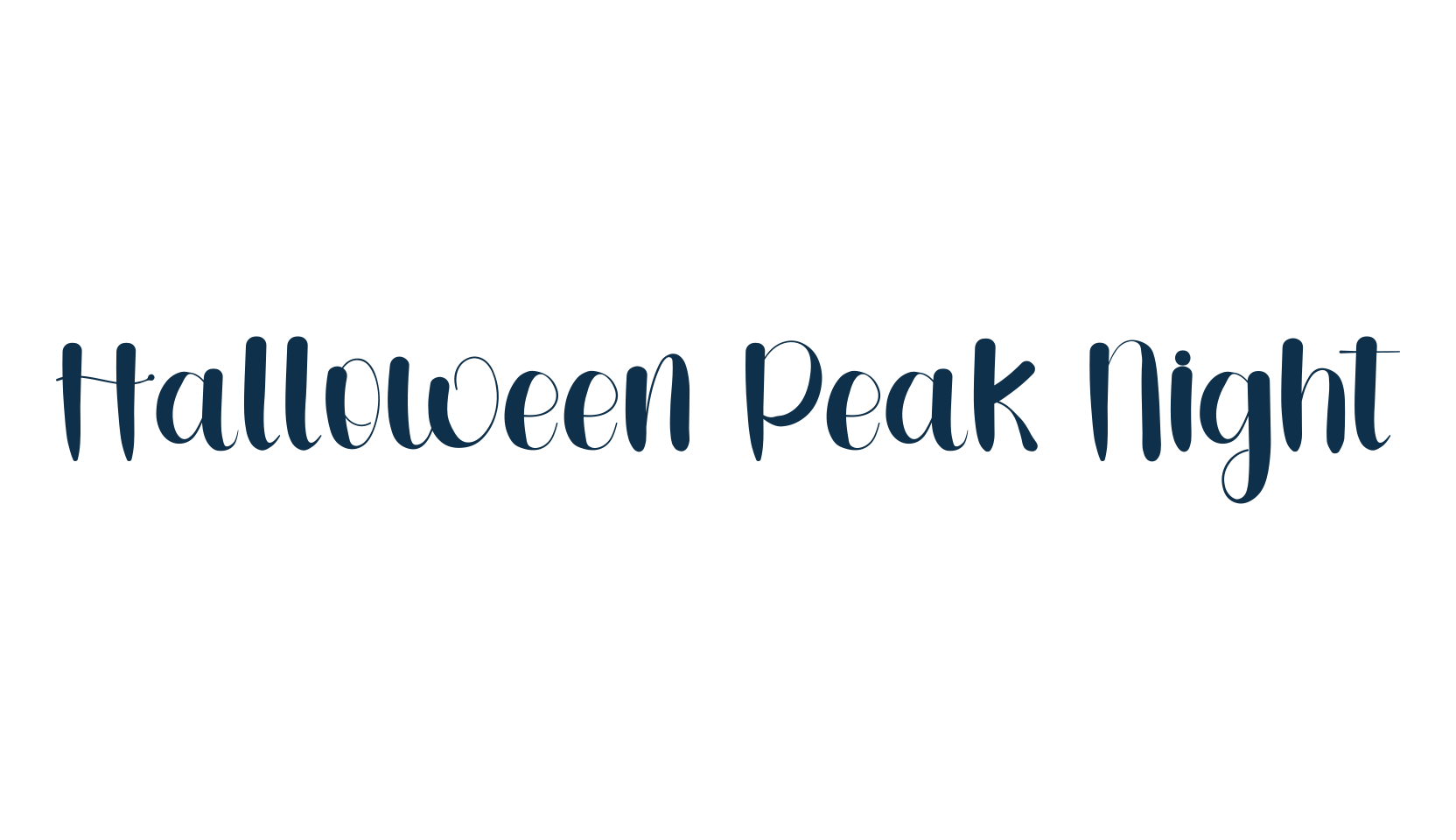 Halloween Peak Night, fancy various decorative script calligraphy font preview