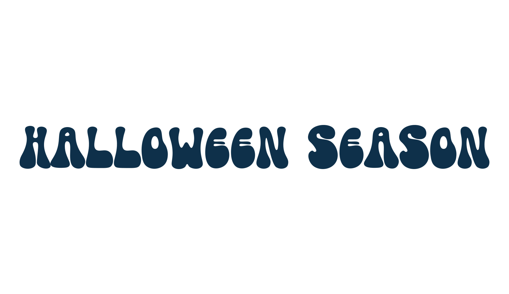 Halloween Season, groovy font preview