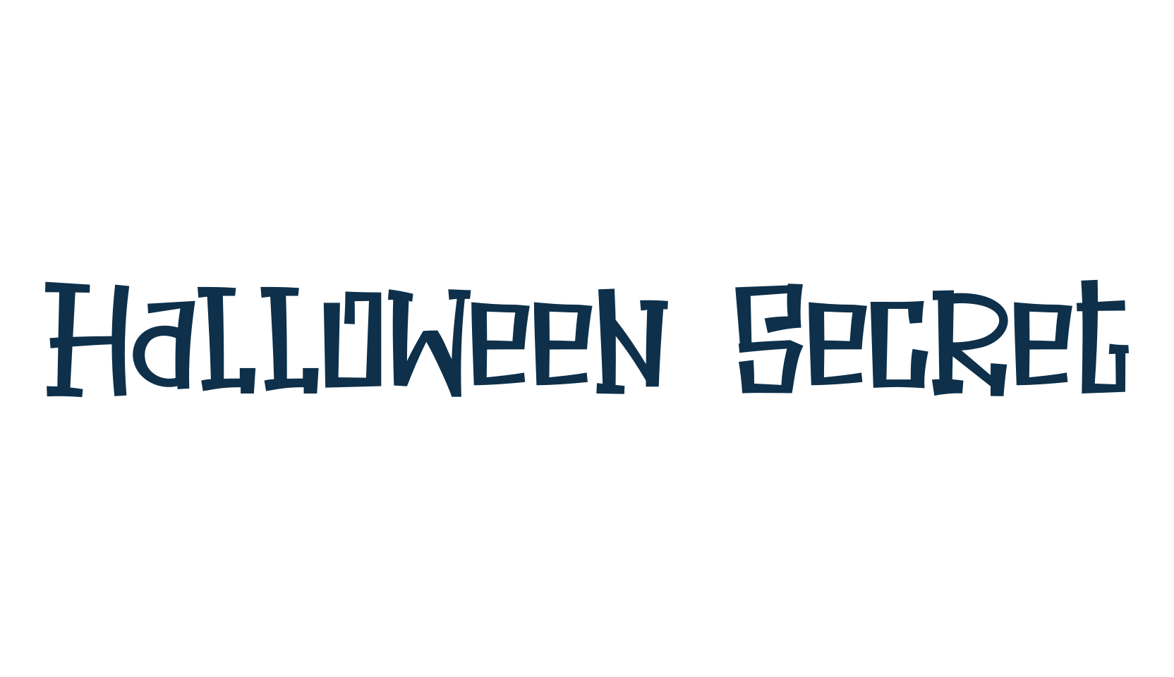 Halloween Secret, fancy various decorative font preview