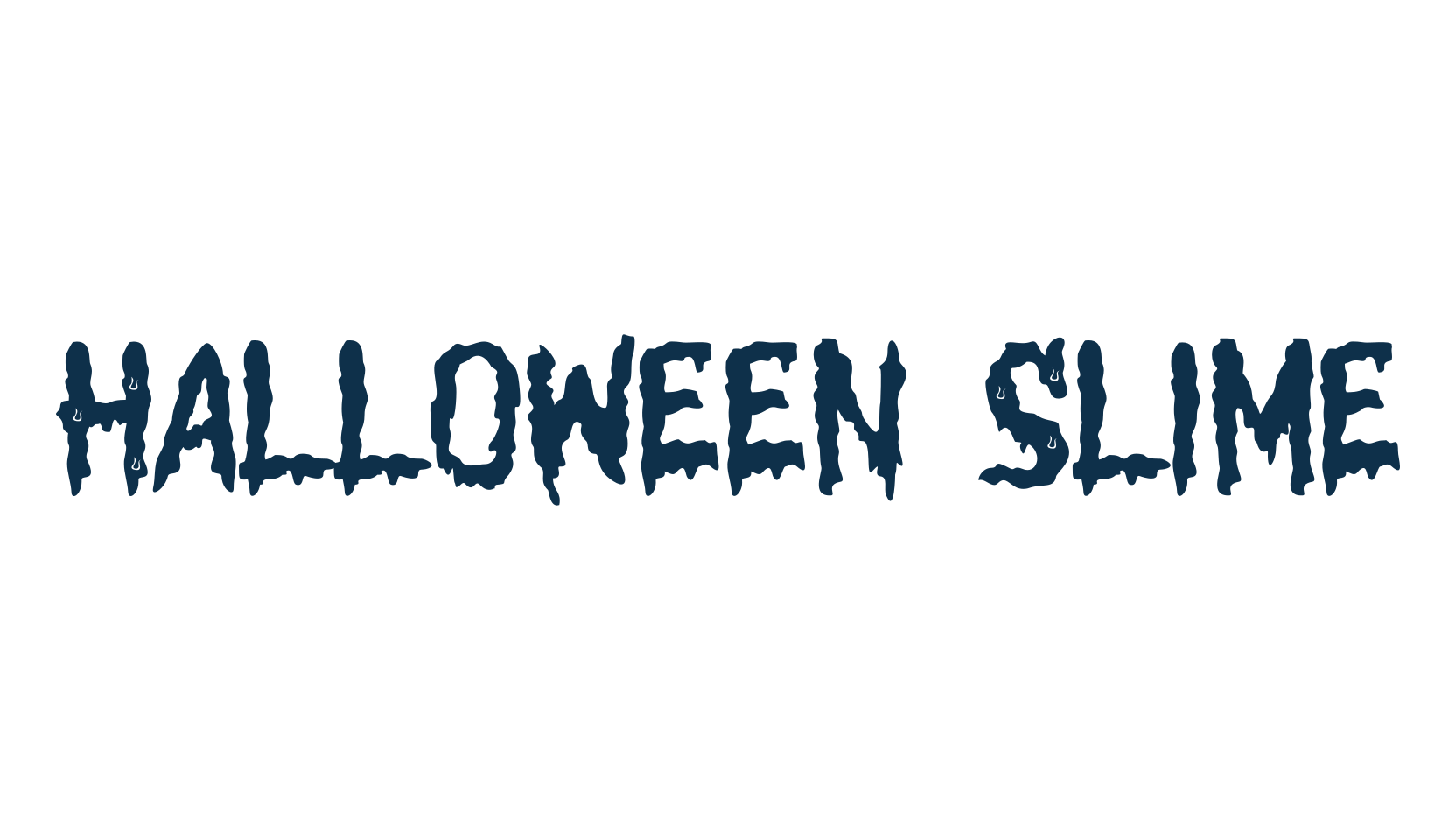 Halloween Slime, fancy decorative font preview