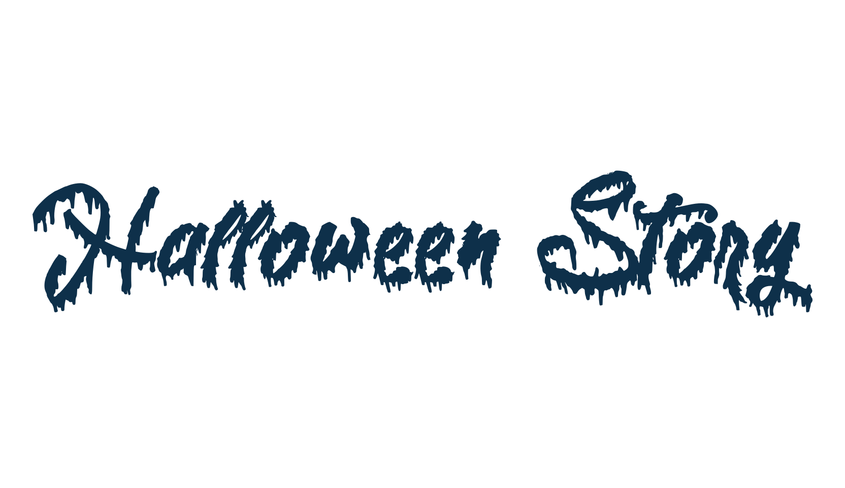 Halloween Story, fancy decorative font preview