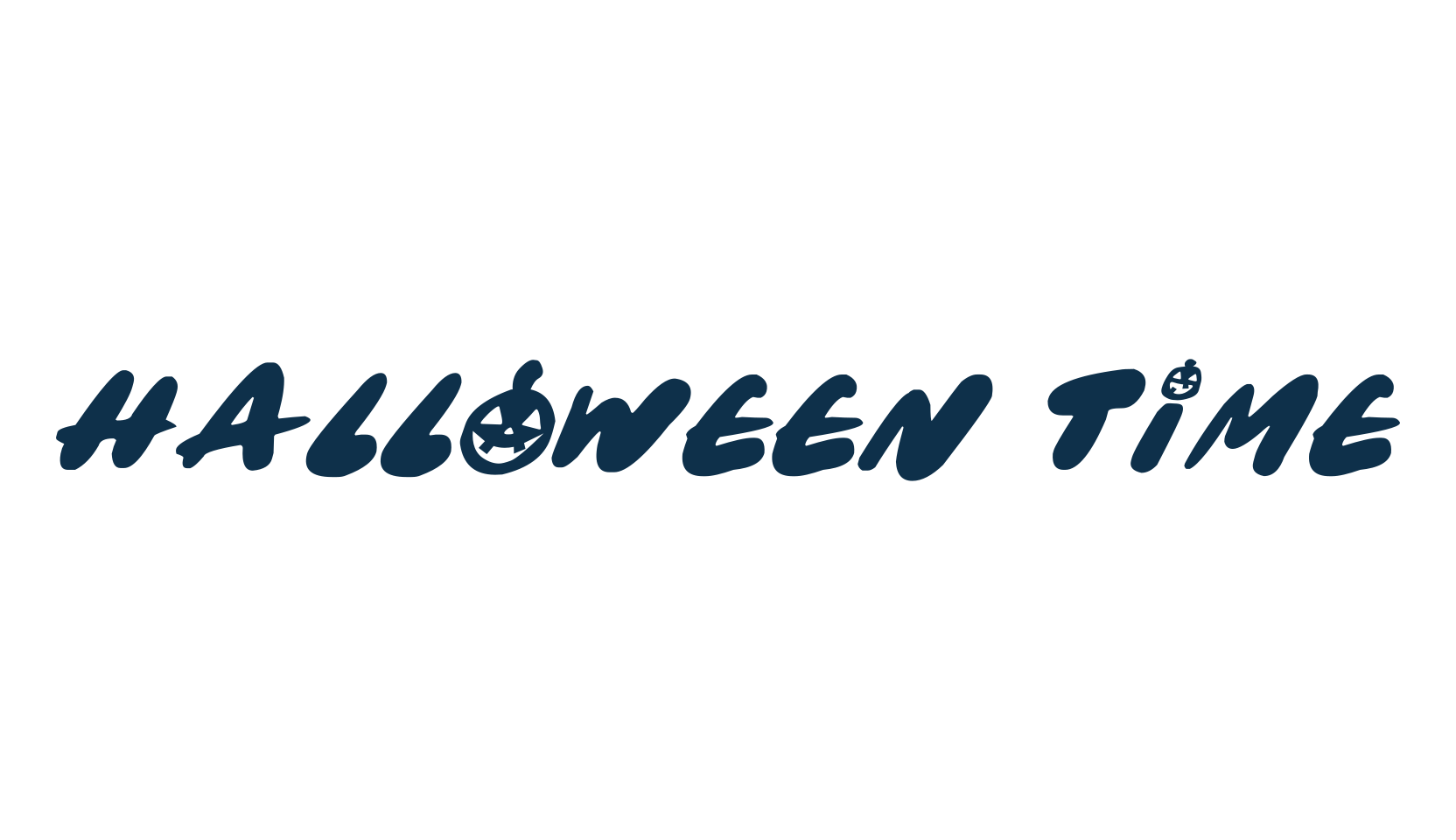 Halloween Time, fancy decorative font preview