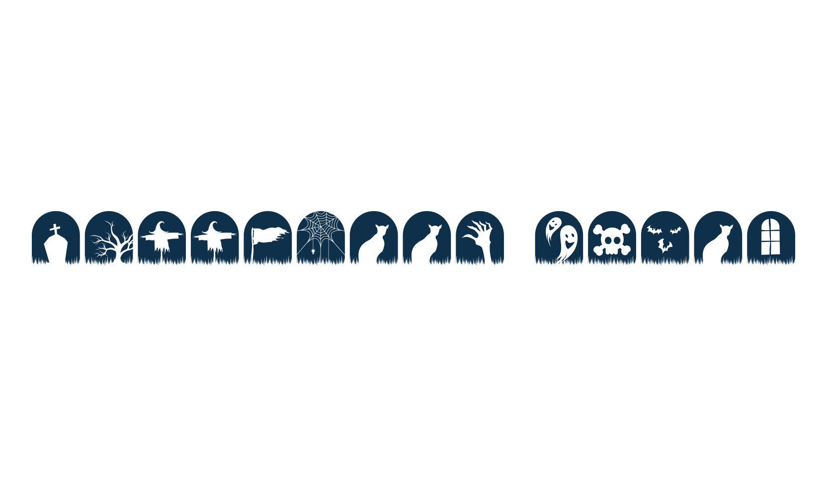 Halloween Vibes, fancy decorative font preview