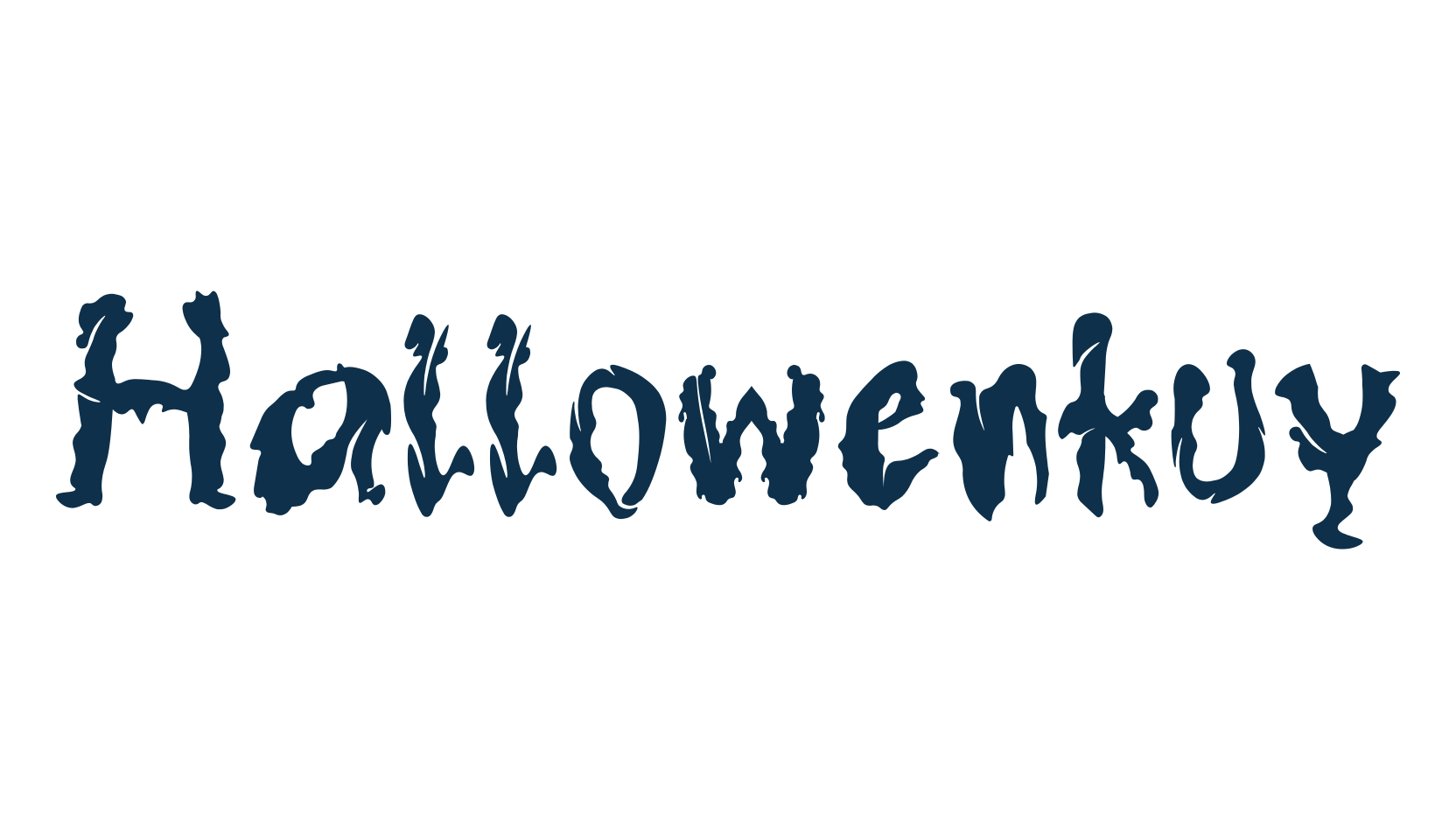 Hallowenkuy, display market font preview