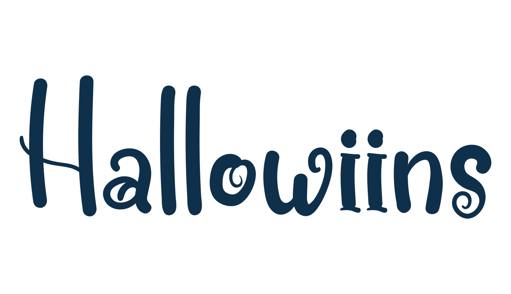 Hallowiins, fancy decorative font preview